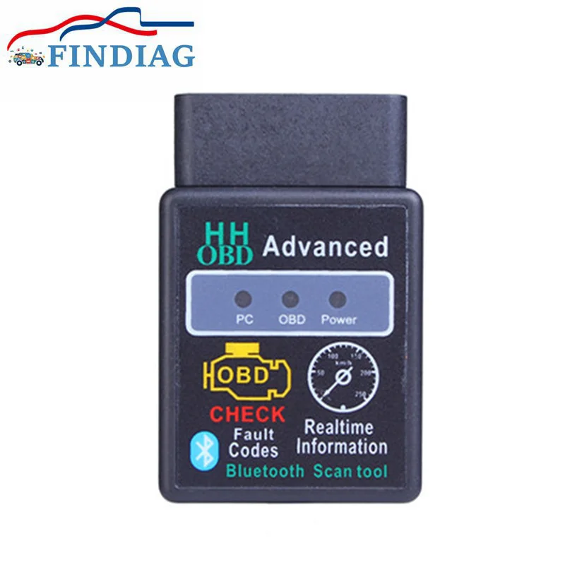 Новый автомобильный HHOBD ELM327 OBD2 Bluetooth V2.1 дешевле чем V1.5 Поддержка OBDII Автомобильный