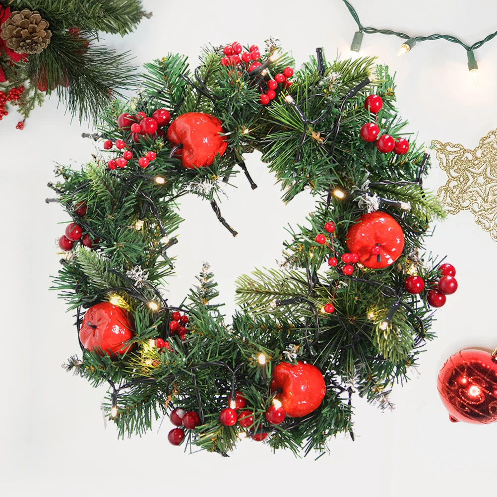 

1 Set Wreath Decorative Creative Delicate Fashionable Christmas Decor Christmas Wreath with for Home