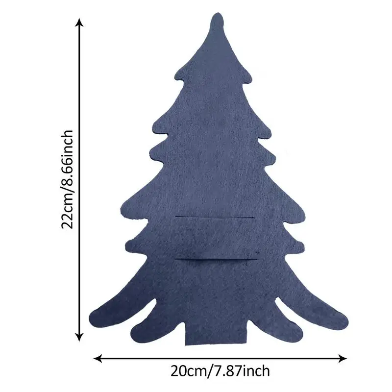 Сумка для посуды рождественской елки Серебряный чехол карманы многоразовая