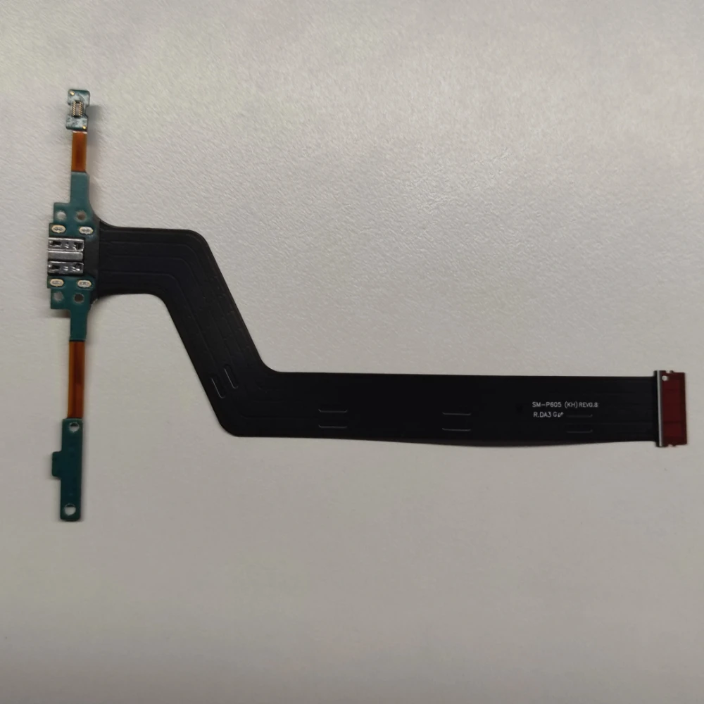 Фото USB-разъем для зарядки (док-станция) для Samsung Galaxy Note 10.1 дюйма P605 P600 P601 SM-P605, гибкий кабель для зарядки (разъем-гнездо) №1
