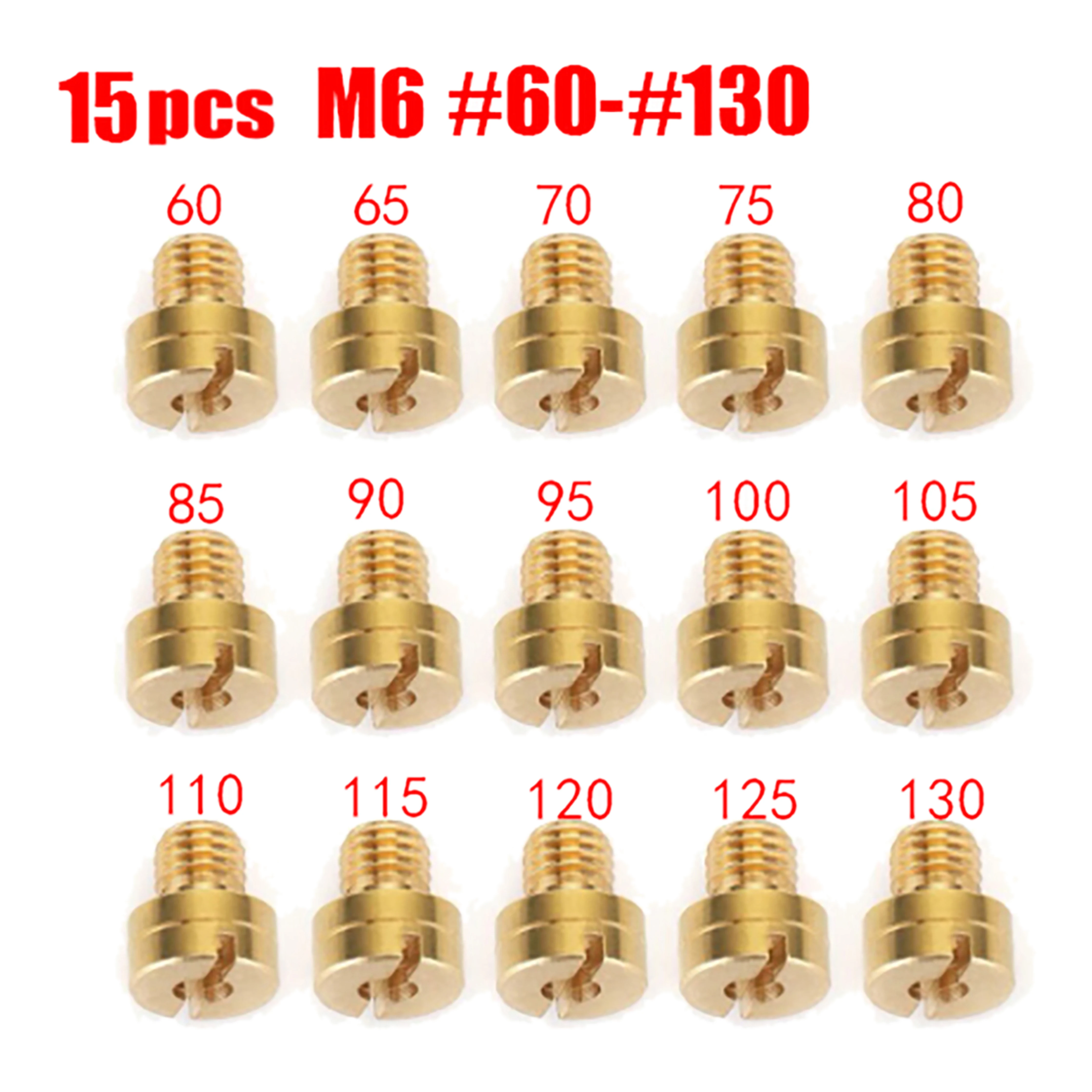 

PCS15 replace screw m6 60-130 for carburetor dellorto sha phbg main carb nozzle injector nc phva jet pilot