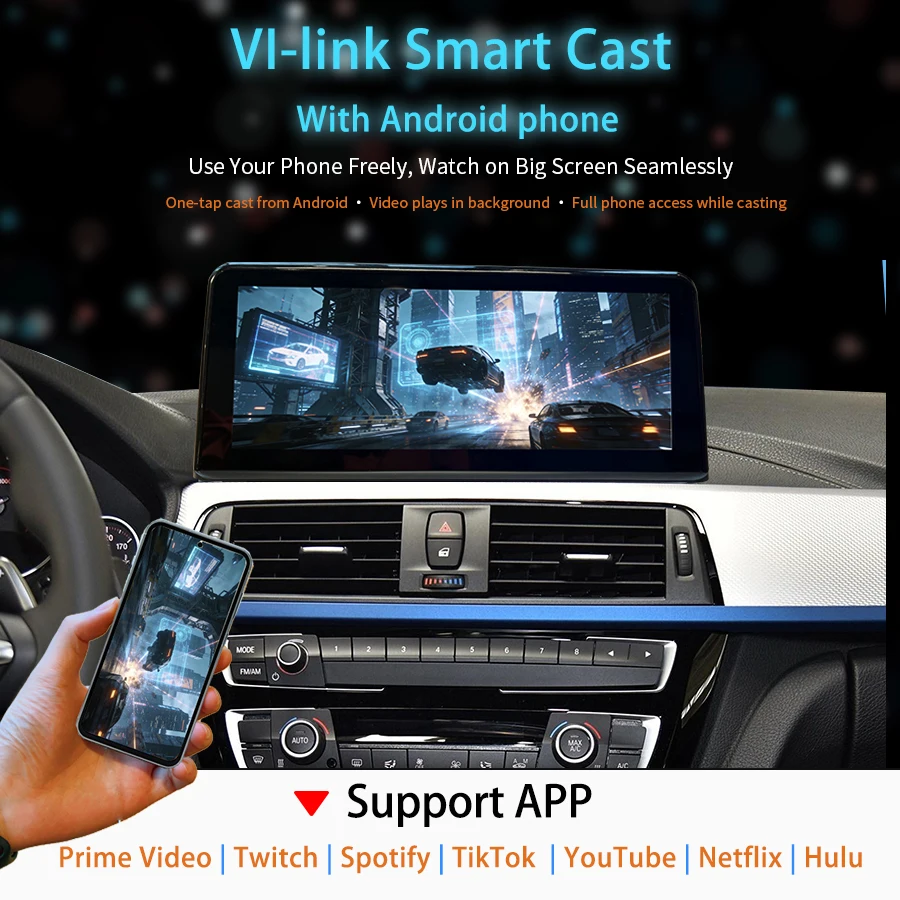 Фото 8.8'' Carplay Android Auto для BMW X5 E70 2008-2013, автомобильная магнитола с функцией Vi Link, записью, мультимедиа, зеркалированием экрана, системой Linux, для лево- и праворульных автомобилей. №5