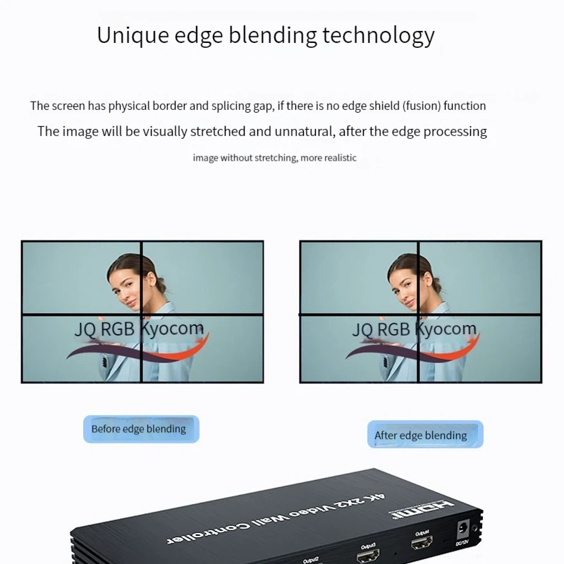 Фото 4K 2x2 HDMI DVI ТВ Контроллер видеостены Многоэкранный процессор Switcher1X2 1X4 1X3 2X1 3x1 4X1 180' Флип для управления видеостеной №3