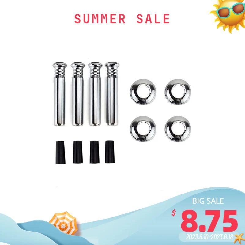 

4pcs Styling Auto Durable Decoration Accessories Easy Install Car Interior DIY Bolt Knob Door Lock Pin Aluminum Alloy Tools