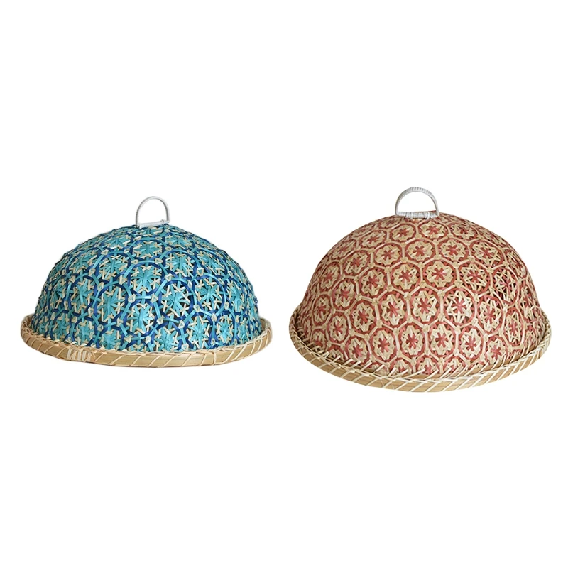 

Hand-Woven Insect-Proof Basket Exquisite Pattern Gift Home Kitchen Decoration