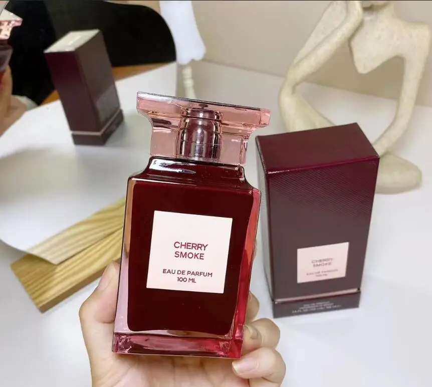 

TF03 High quality brand women Tom lost cherry smoke perfume men ford long lasting natural taste with atomizer for men fragrances