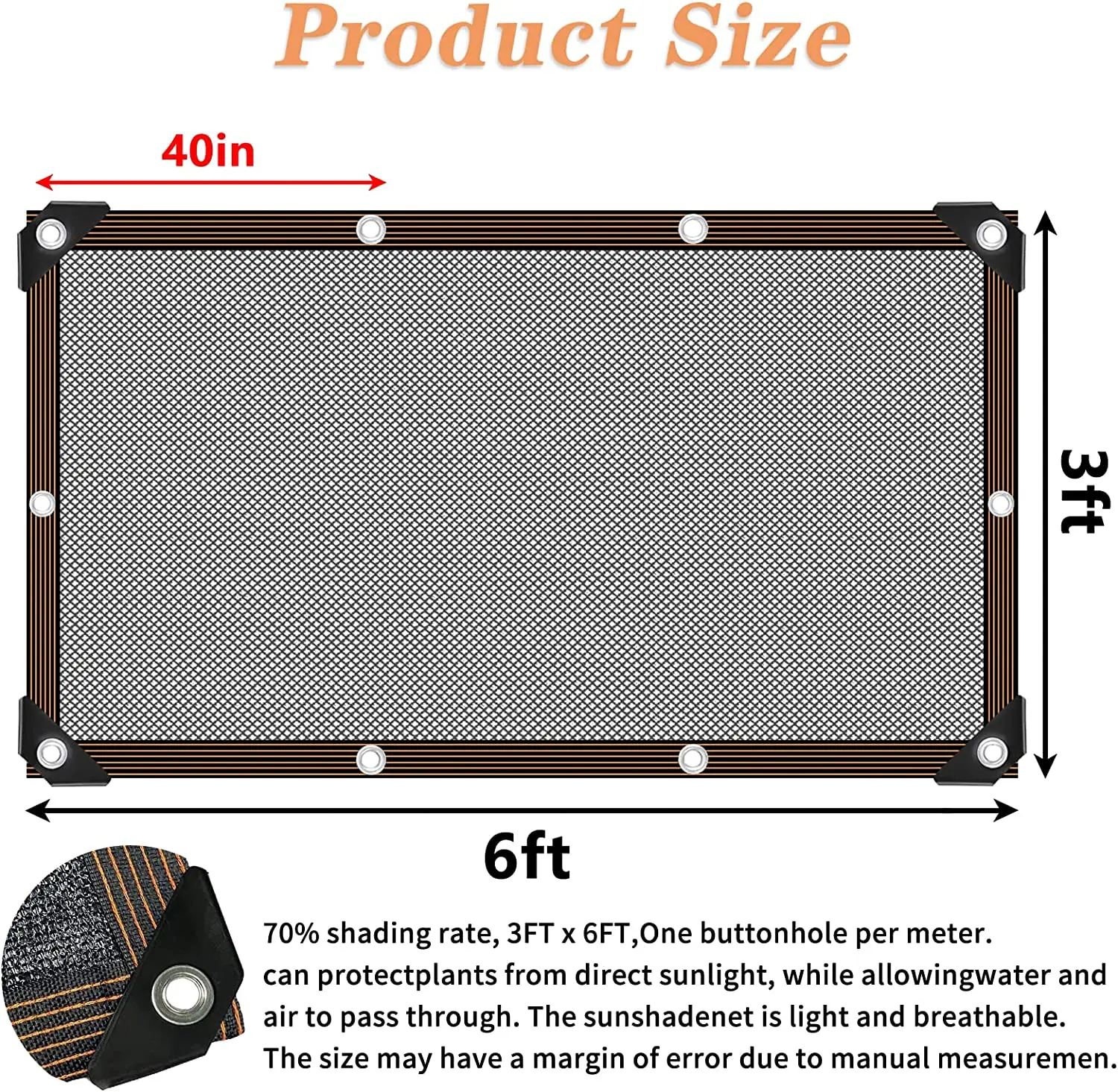 Защита От Солнца Альтанка Ткань С Люверсами Садовая Сетка 70% Тень Открытый