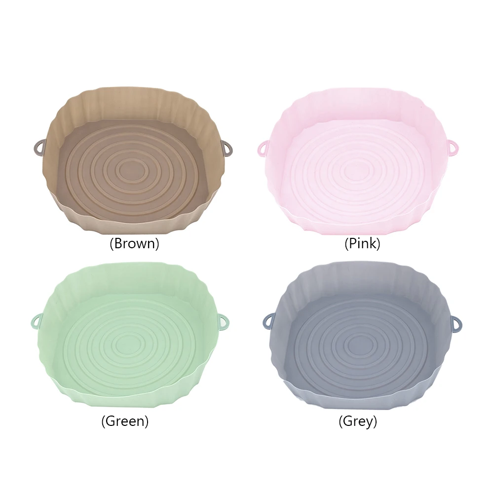 Многоразовый Силиконовый Противень Для Фритюрницы Круглый Антипригарный Коврик