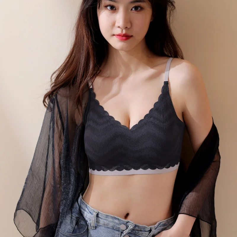 

Бесшовные бюстгальтеры для женщин, сексуальное нижнее белье, топы на бретельках, бюстгальтеры пуш-ап без стальных колец, нижнее белье, U-образный бюстгальтер без косточек