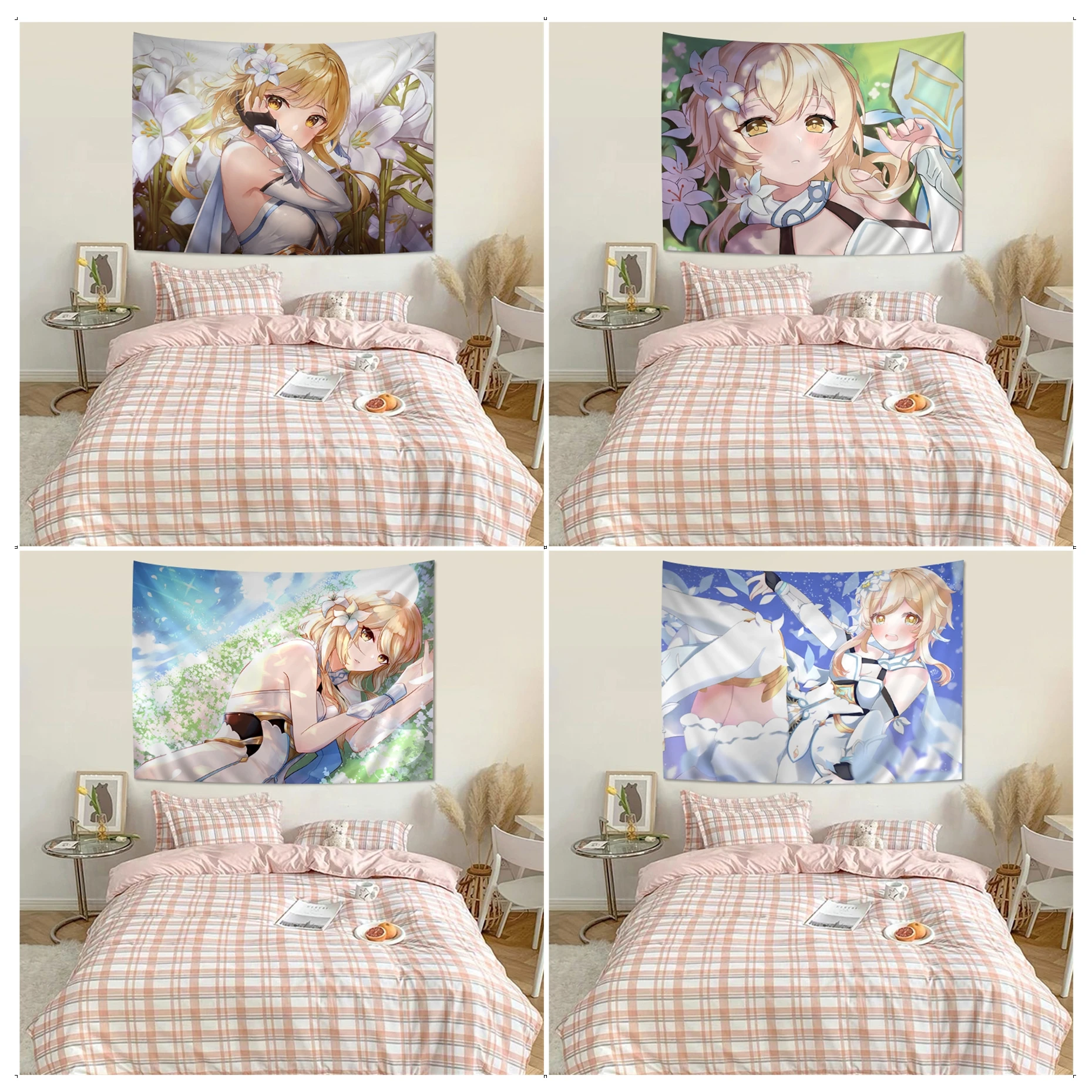 

Genshin Impact Lumine Hanging Bohemian Tapestry Bohemian Wall Tapestries Mandala Japanese Tapestry