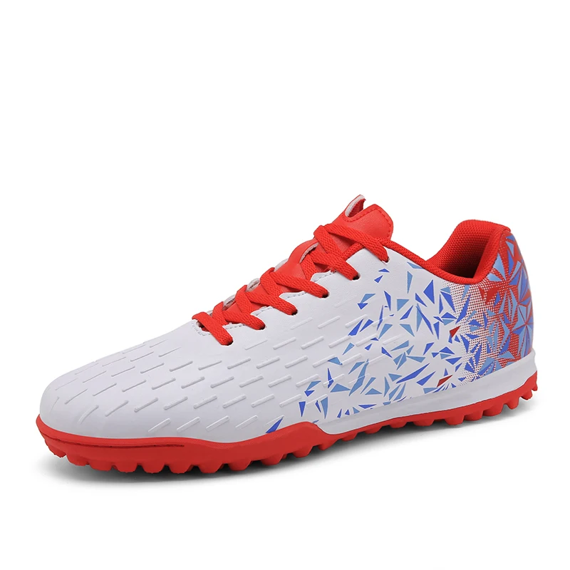 Men Sport Soccer Shoes Spring Autumn Male Boys Gym Training Sneakers Red Blue Man Turf Football Shoes Trainer Big Size