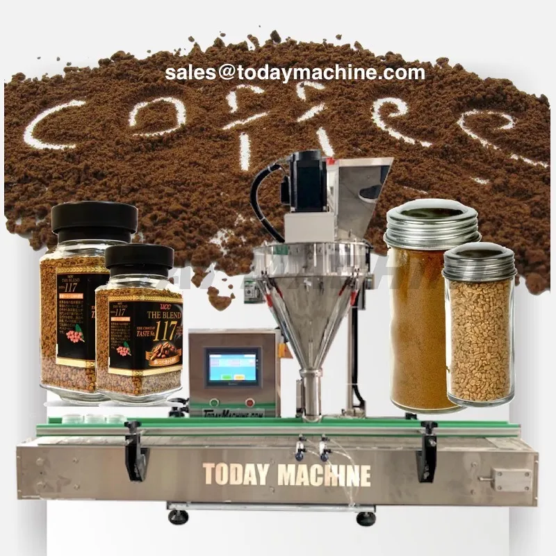 

Hot sale semi automatic auger filler check weigher coffee flour spice cocoa powder filling machine