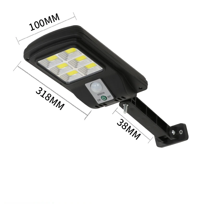 

Уличная лампа на солнечной батарее, водонепроницаемый настенный светильник с датчиком движения для сада, патио, крыльца, гаража, охранное о...