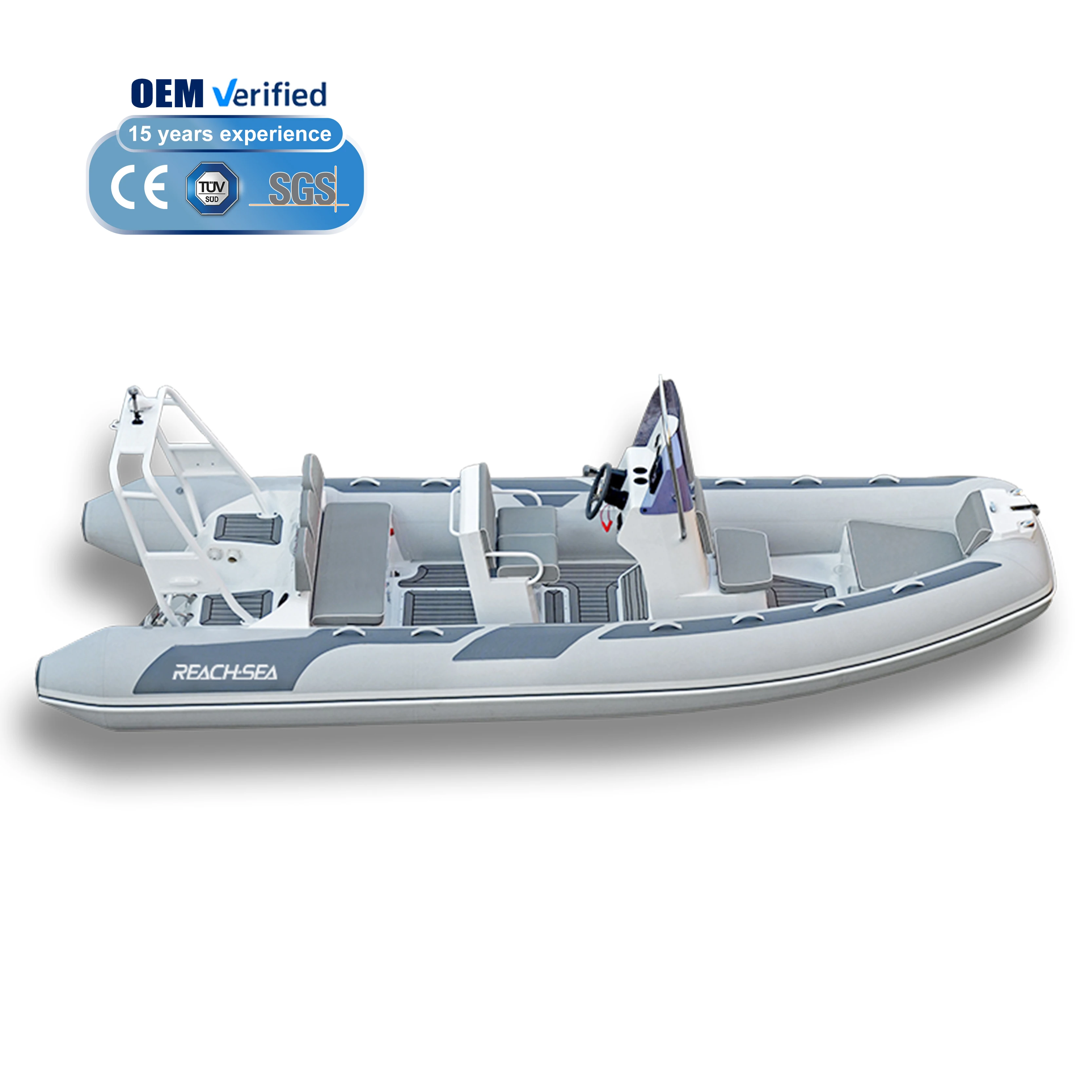 REACH-SEA алюминиевая реберная лодка Orca Rib Hypalon Boat для океанских вод