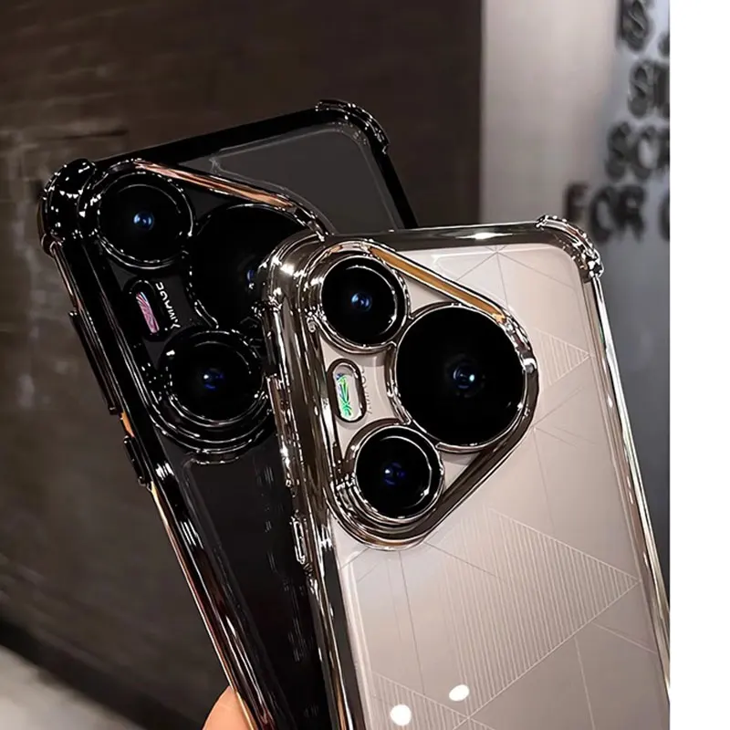 Противоударный прозрачный чехол Pura70 для Huawei Pura 70 ultra pro+ P P60 P50 P40 P30 pro Nova 9 SE