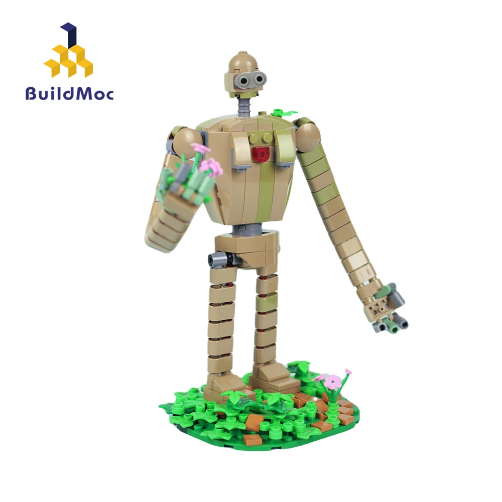 MOC Laputa Robot Soldier Figure Building Blocks Kit Anime Castle Sky City Character Brickheadz Brick Model DIY Kids Toys Gift