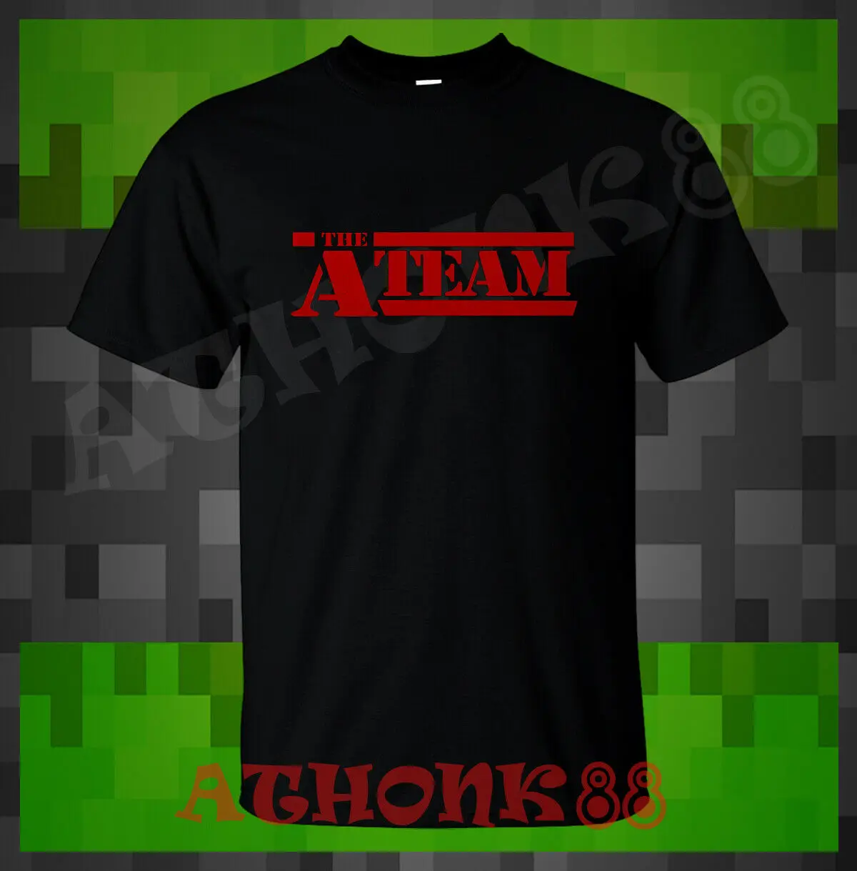 

New 2022 T SHIRT FIT FOR The A Team Movie Logo Men's Black T-Shirt LOGO T-Shirt