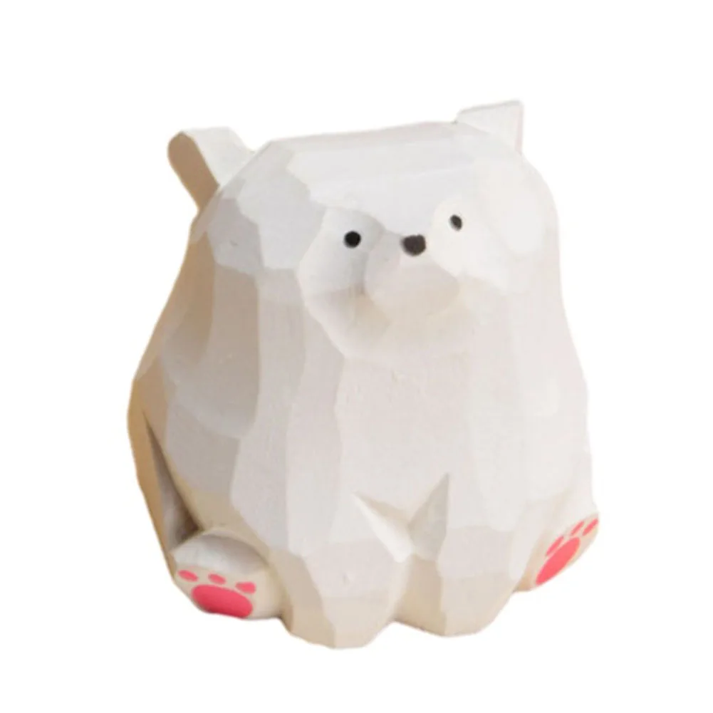 1 комплект деревянный медведь набор для рукоделия милый из массива дерева резные