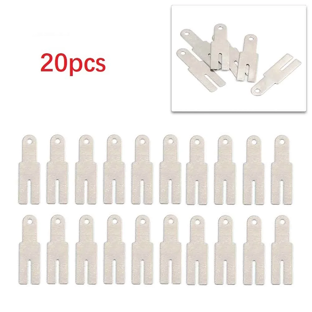 

Соединение аккумулятора 20 шт., Y-образные никелевые листы, Никелированная Стальная полоса для аккумулятора, инструменты для точечной сварки, аксессуары