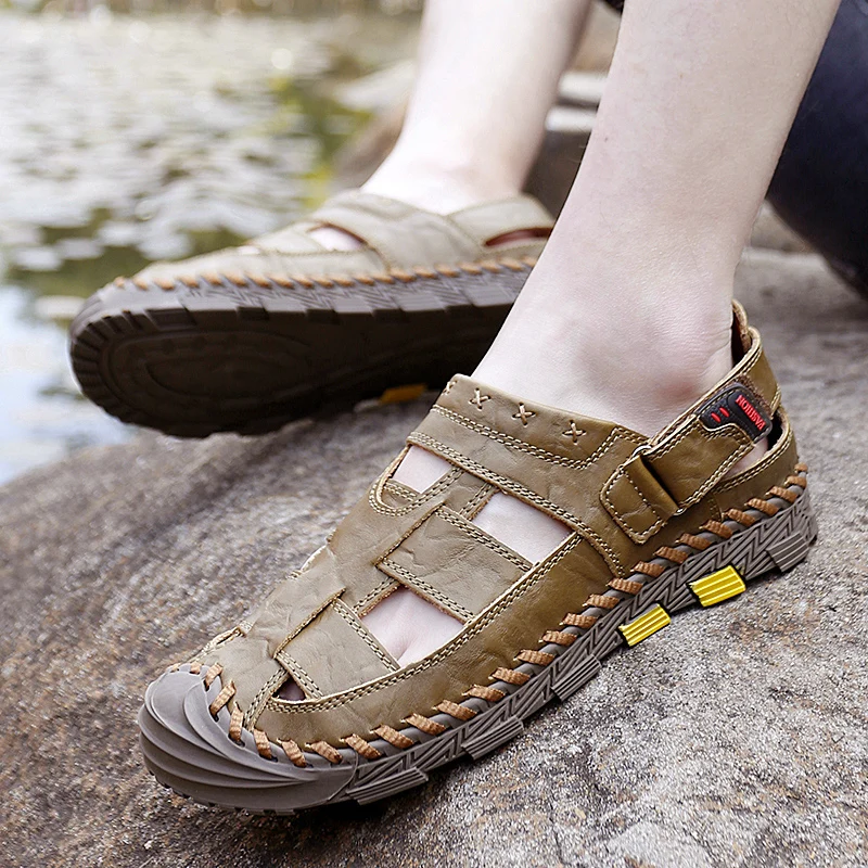 Брендовые летние мужские сандалии уличные болотные туфли пляжные тапочки