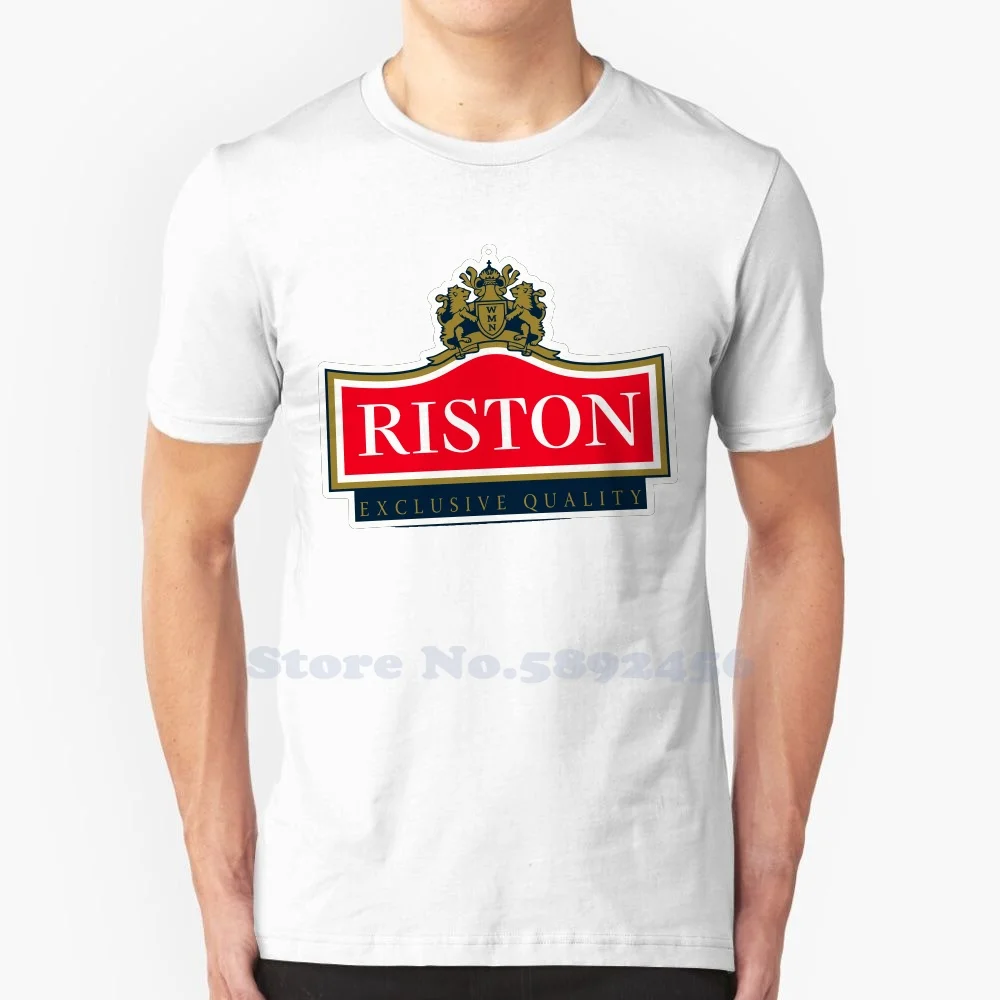 

Футболка Riston Tea с логотипом, модная футболка высокого качества, новинка, футболка из 100% хлопка
