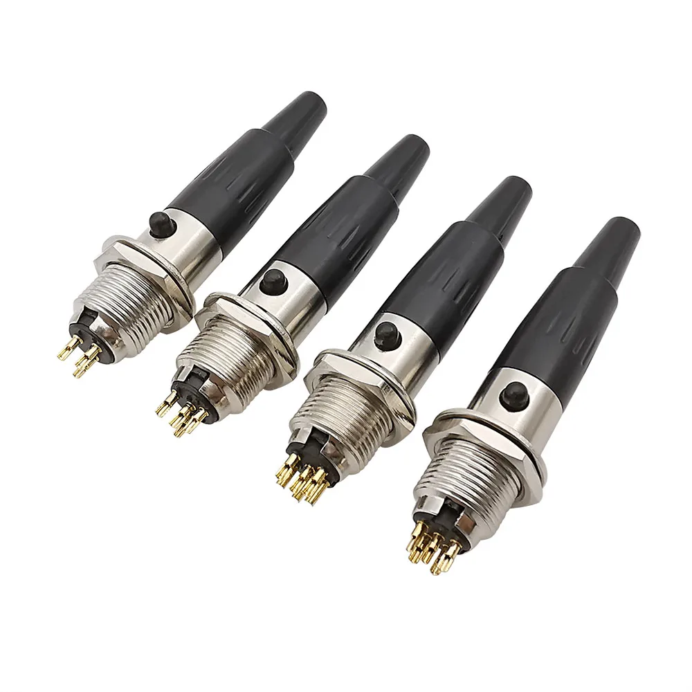 1 компл. XLR 3/4/5/6 Pin штекер гнездовой разъем маленький Аудио Микрофон авиационный