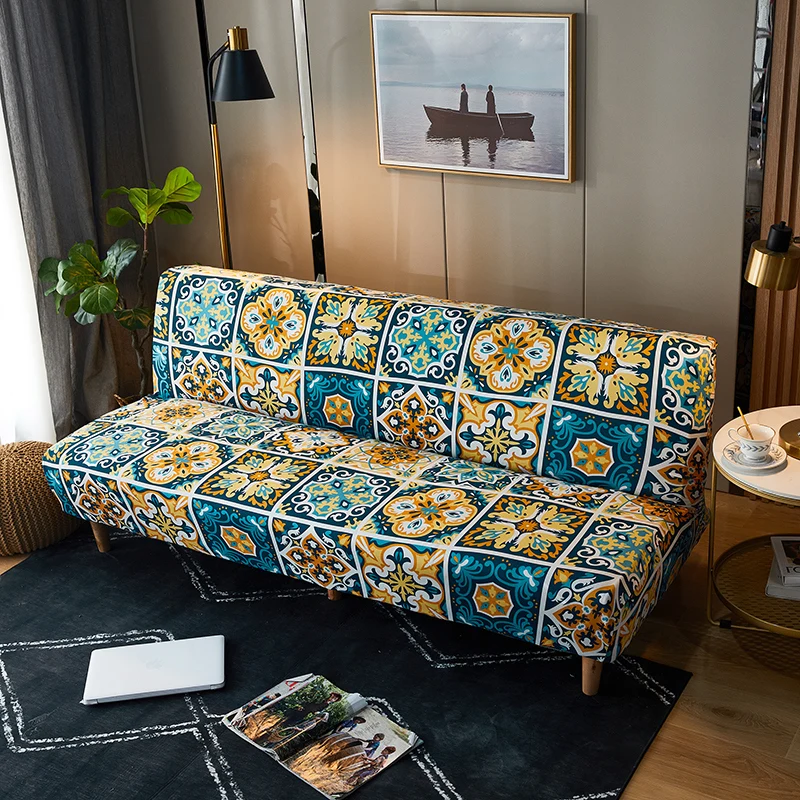 

Bohemia Sofa Bed Cover for Living Room Elastic Stretch Folding Sofa Couch Covers Slipcovers Sofa Bed Fitted Sheet