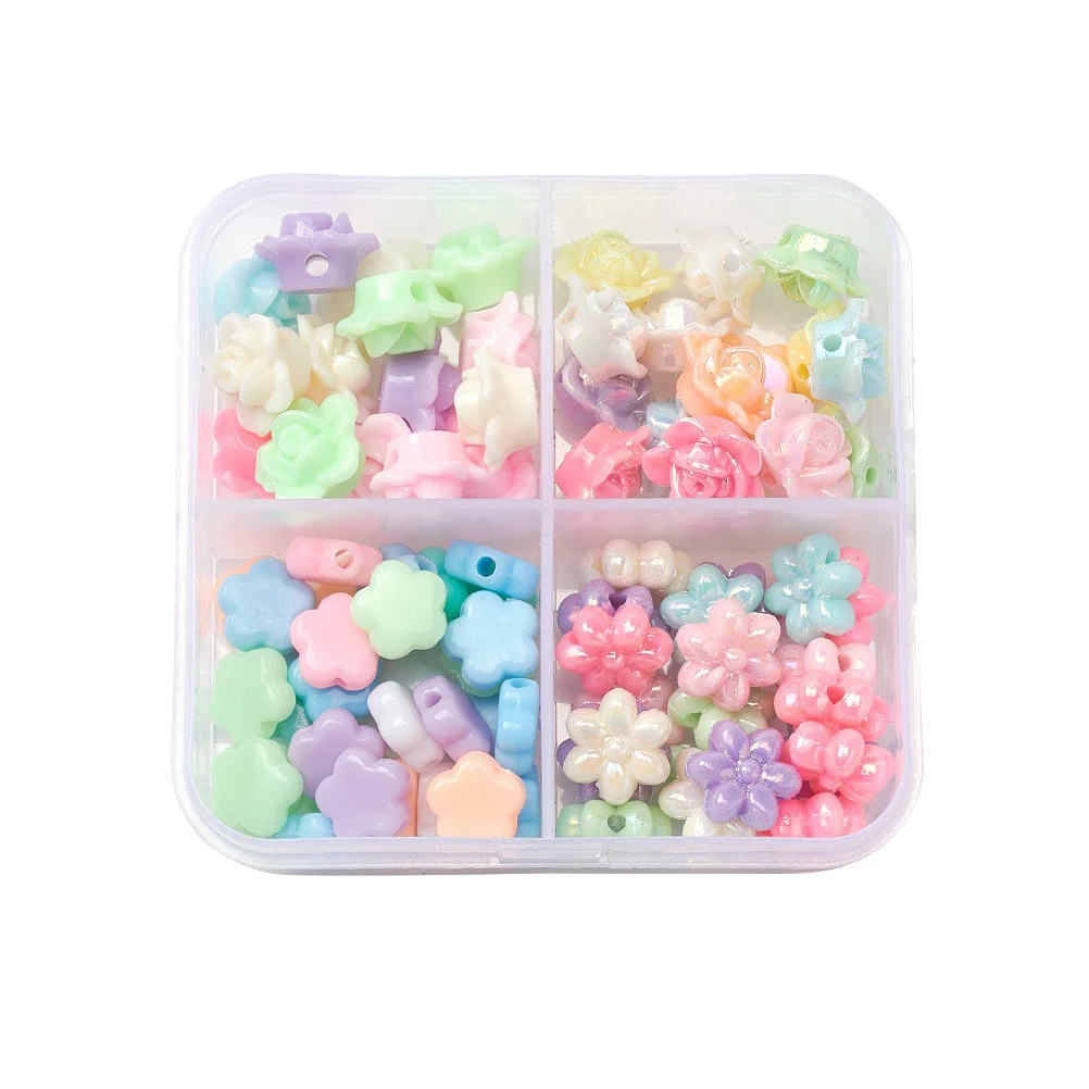 

Beads Flower Loose Diy Jewelry Spacer Bead Charm Ballbracelet Necklace Acrylic Earring Resin Shaped Craft