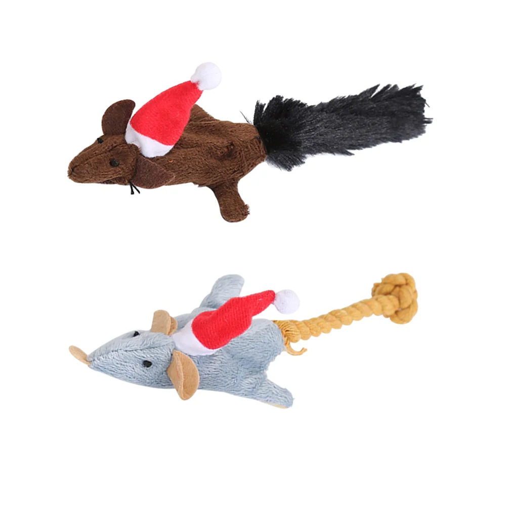 

2Pcs Biting Interesting Durable Plush Gift Squeaky for