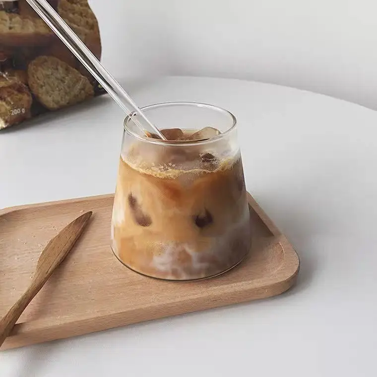 

Japanese-style Mount Fuji Glass New Simple High Temperature Resistant Milk Coffee Cup Explosion-proof Microwave Water Glass Cups