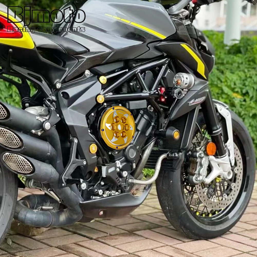 Прозрачная крышка сцепления для MV AGUSTA Dragster Stradale 800RC 800 800RR Turismo Veloce Brutale 3 цилиндра