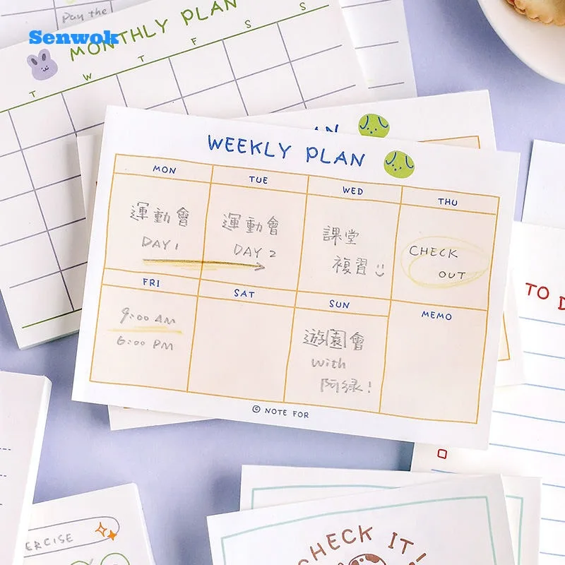 

plan book self-discipline punch card task habit development time management month week plan book