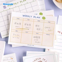 plan book self discipline punch card task habit development time management month week plan book