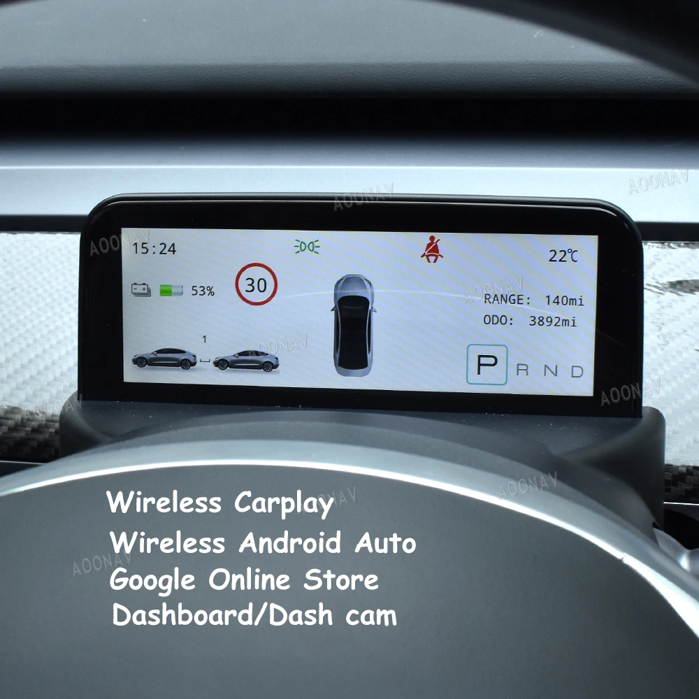 

Приборная панель модели Y 10,25 дюйма, Android, 4G, Wi-Fi, дисплей для Tesla Model 3 Y, OTA, Onlline, обновление передней камеры