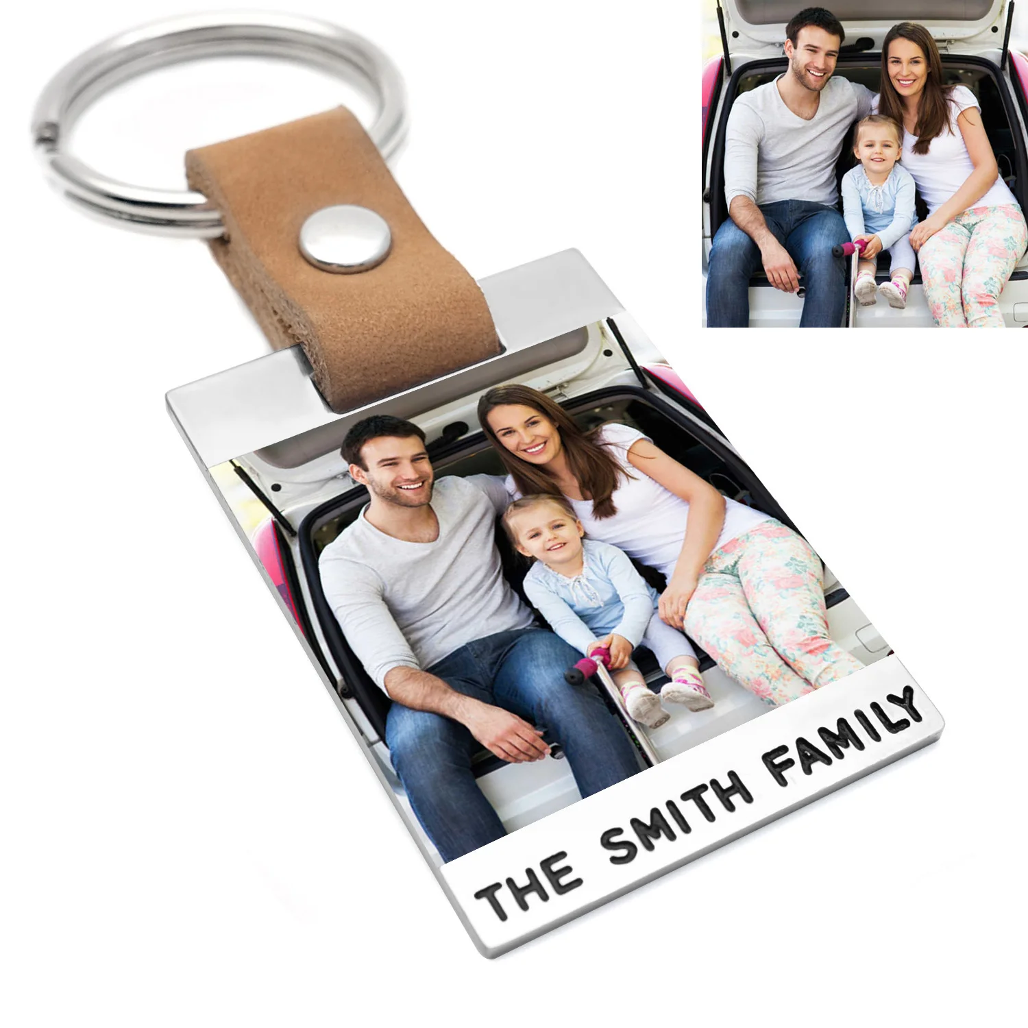

Personalized Photo Keychain Customized Baby Child Dad Mom Brothers Sisters Family Photo Keyring Custom Key Chain Birthday Gift