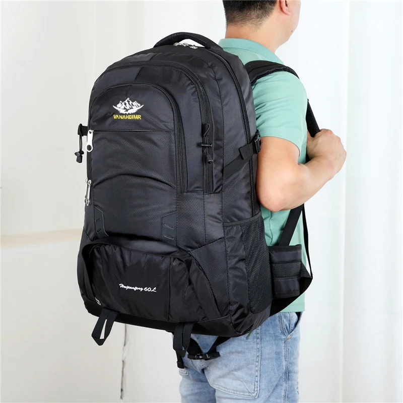 50L большой вместительный дорожный рюкзак мужской нейлоновый водонепроницаемый
