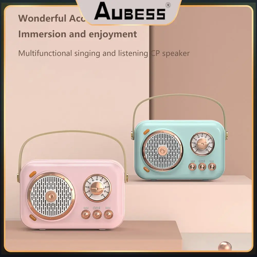 

Family Support Aux Subwoofer Outdoor Portable Karaoke All-in-one With Wireless Microphone Handheld Karaoke Audio Sets Speaker