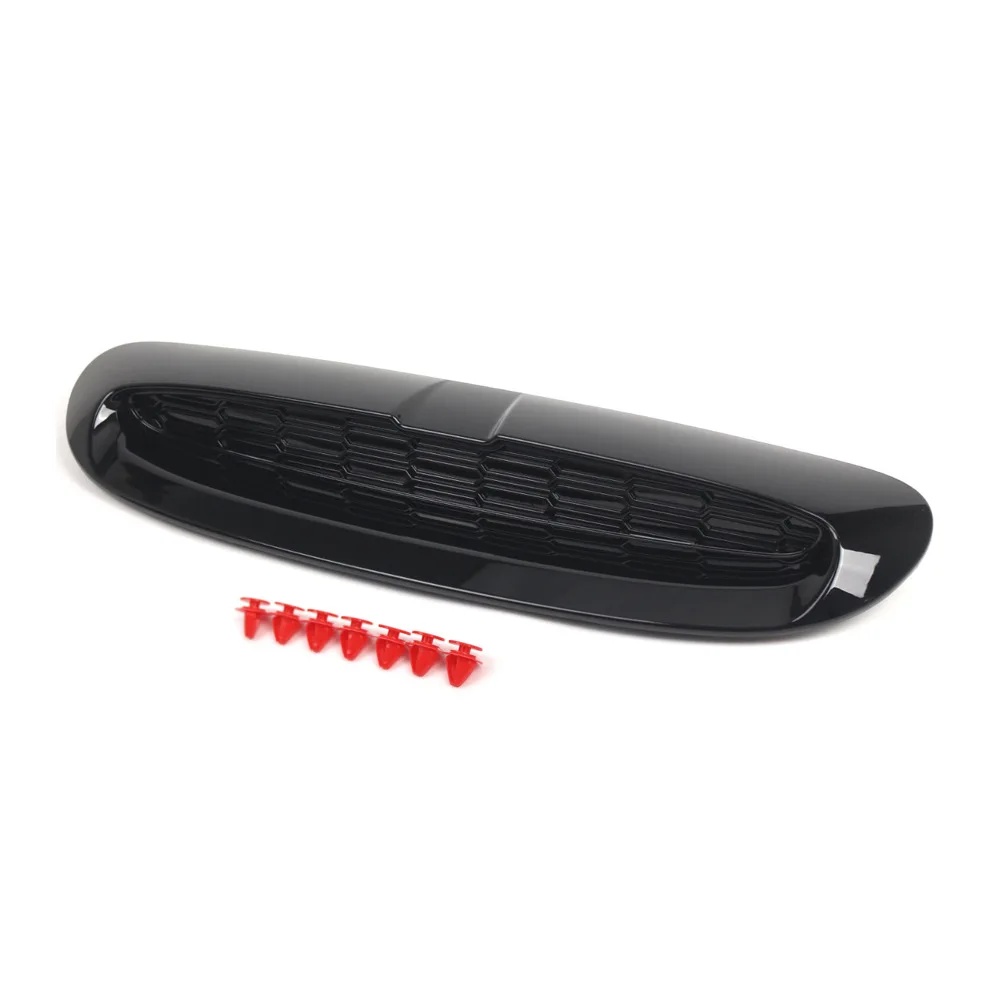 Фото Для BMW Mini F54 F55 F56 F57 2014-2021, решетка вентиляции капота двигателя, OE 51137328312, черная, декор для автомобиля №5