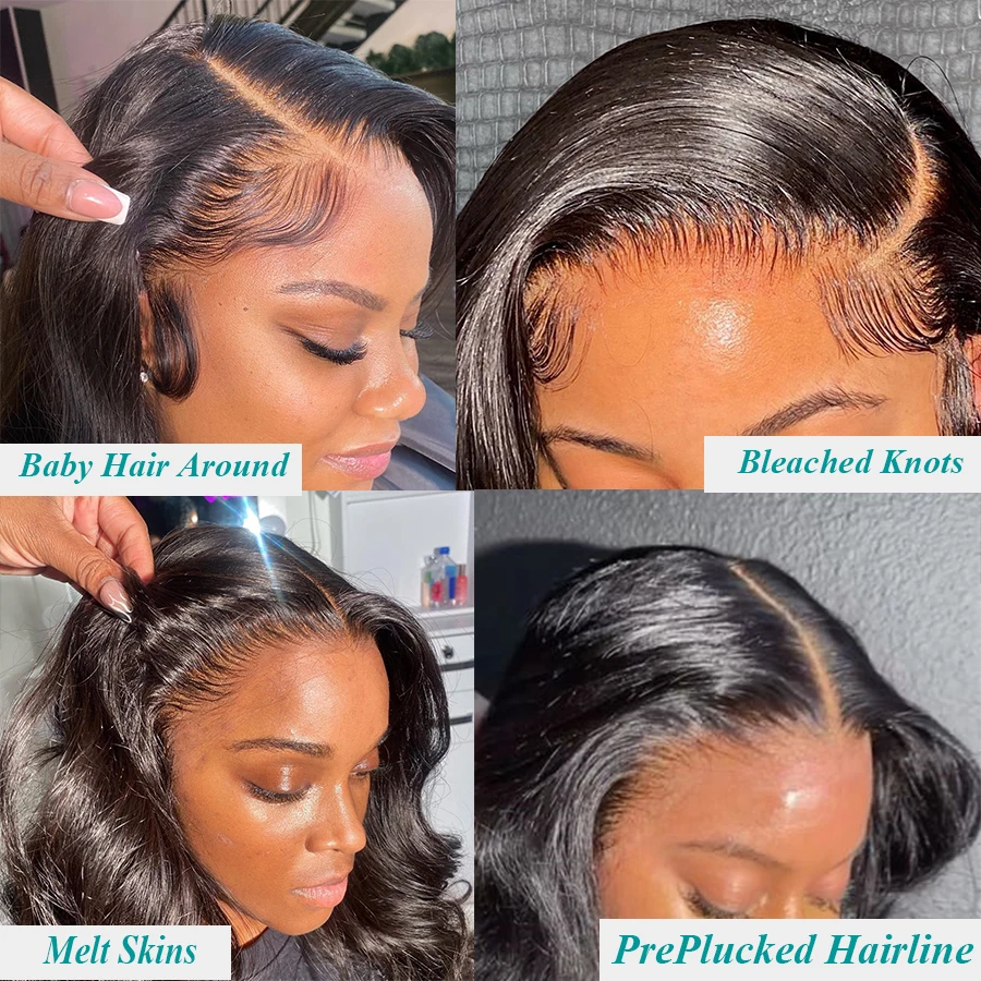 Парик на сетке 13 х4 HD настоящие невидимые парики из человеческих волос для женщин