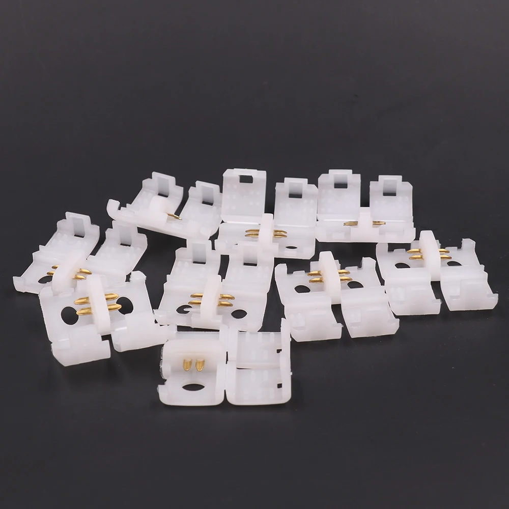 1/5/10Pcs 2 Pin Connector Strip to Strip for 288LEDs 360LEDs AC 110V 220V COB Strip Light I Shape LED Tape Lights Fixed Clamps images - 6