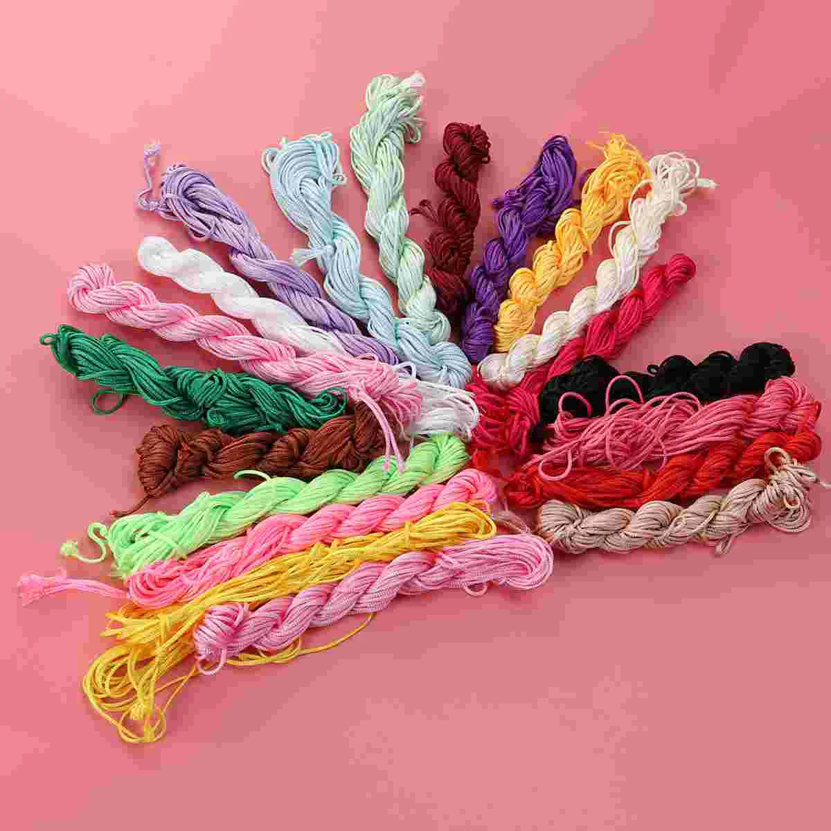 

Cord Thread Beading Nylon String Knotting 2Mm Rattailmaking Wire Necklace Silk Jewelry Satin Jewellery Macrame Chinese Trim