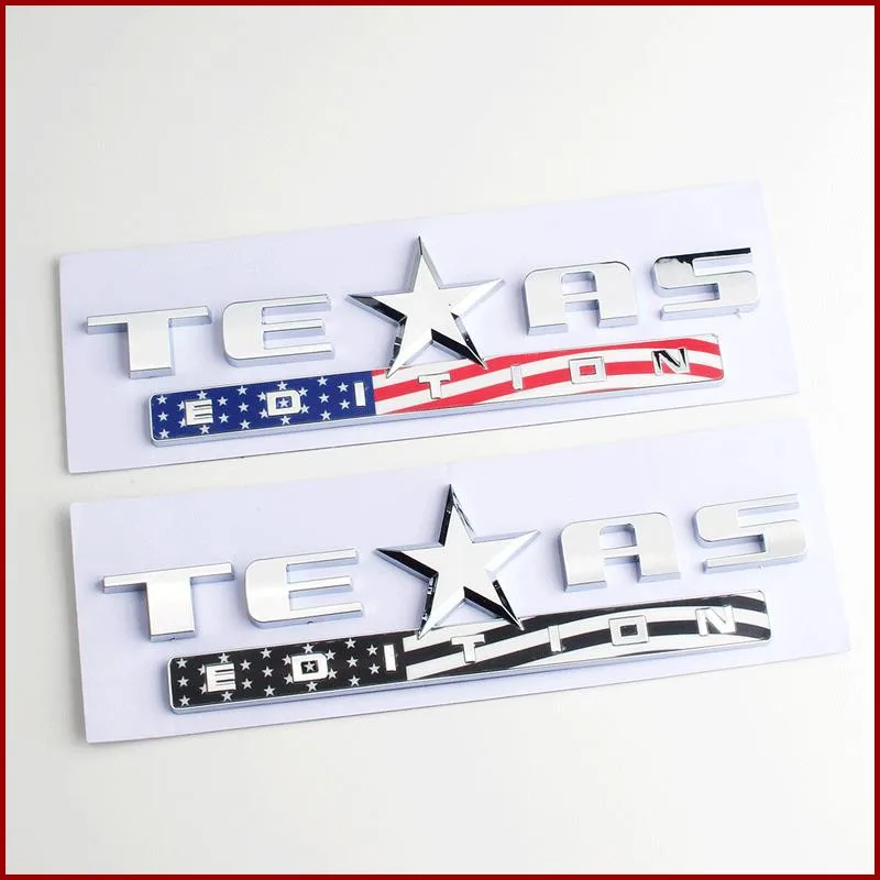 3D ABS черные Серебряные Автомобильные буквы для Jeep Renegade Wrangler Patriot эмблема «Texas Edition» Эмблема для логотипа аксессуары