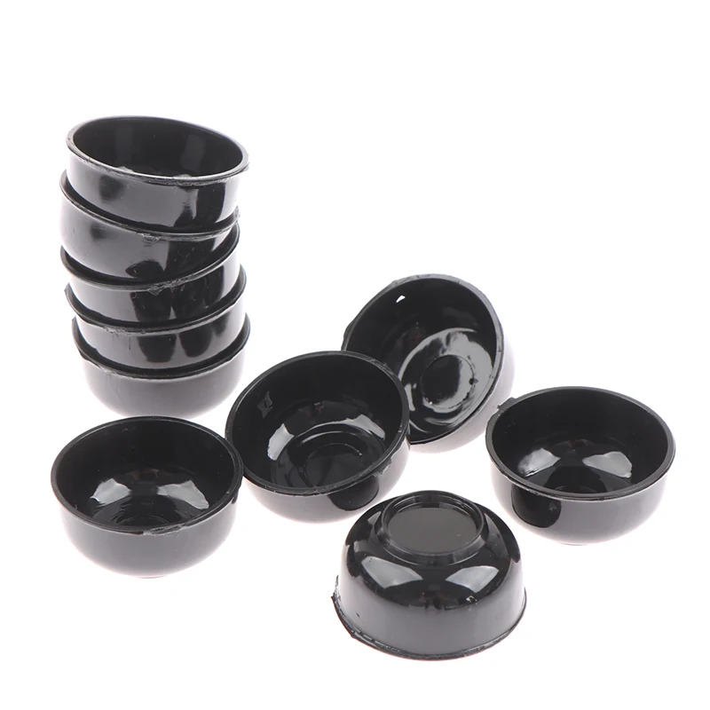 

10pcs Dollhouse Miniature Bowl Dish Round 1/12 Scale Doll House Kitchen Dinning Accessory Pretend Play Modle House Toys