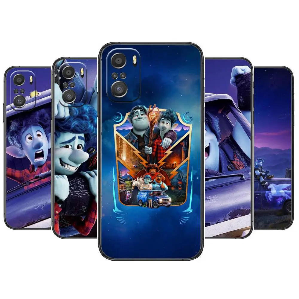 

disney onward For Xiaomi Redmi Note 10S 10 9T 9S 9 8T 8 7S 7 6 5A 5 Pro Max Soft Black Phone Case