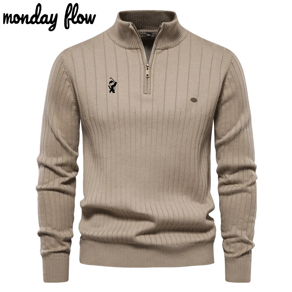 Мужская спортивная одежда Monday Flow! Осень! Простые роскошные вязаные свитера