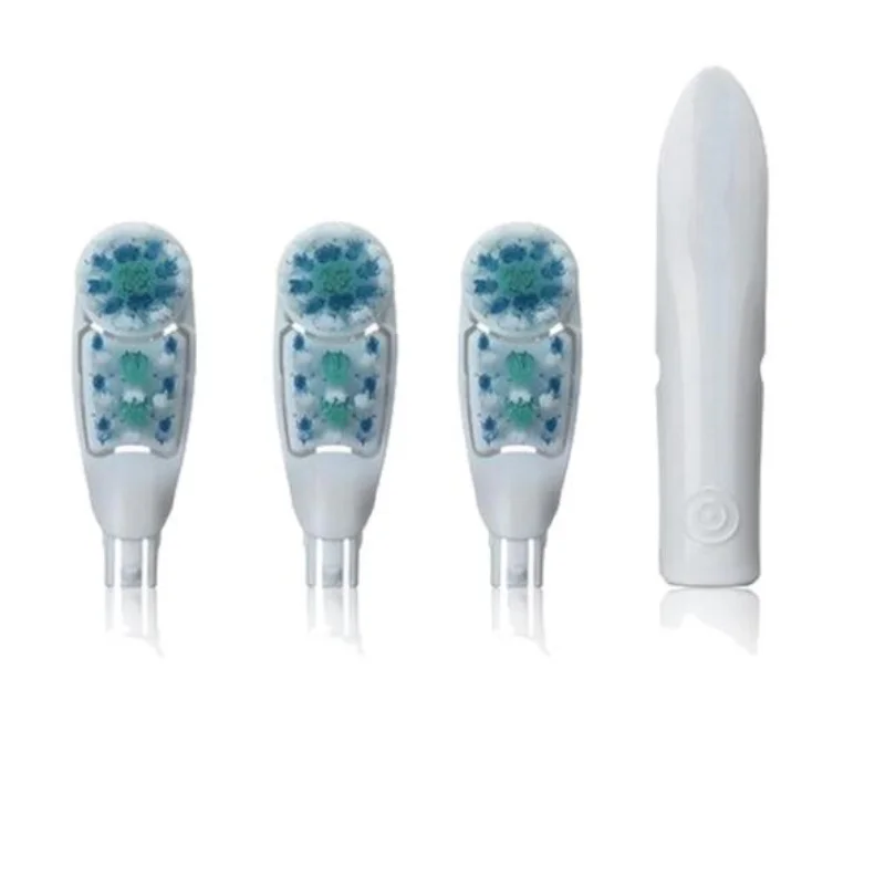 

For Oral B Dual Clean Toothbrush Head Replaceable Compatible Cross Action Electric Toothbrush Gum Care 4 Heads=1 Pack