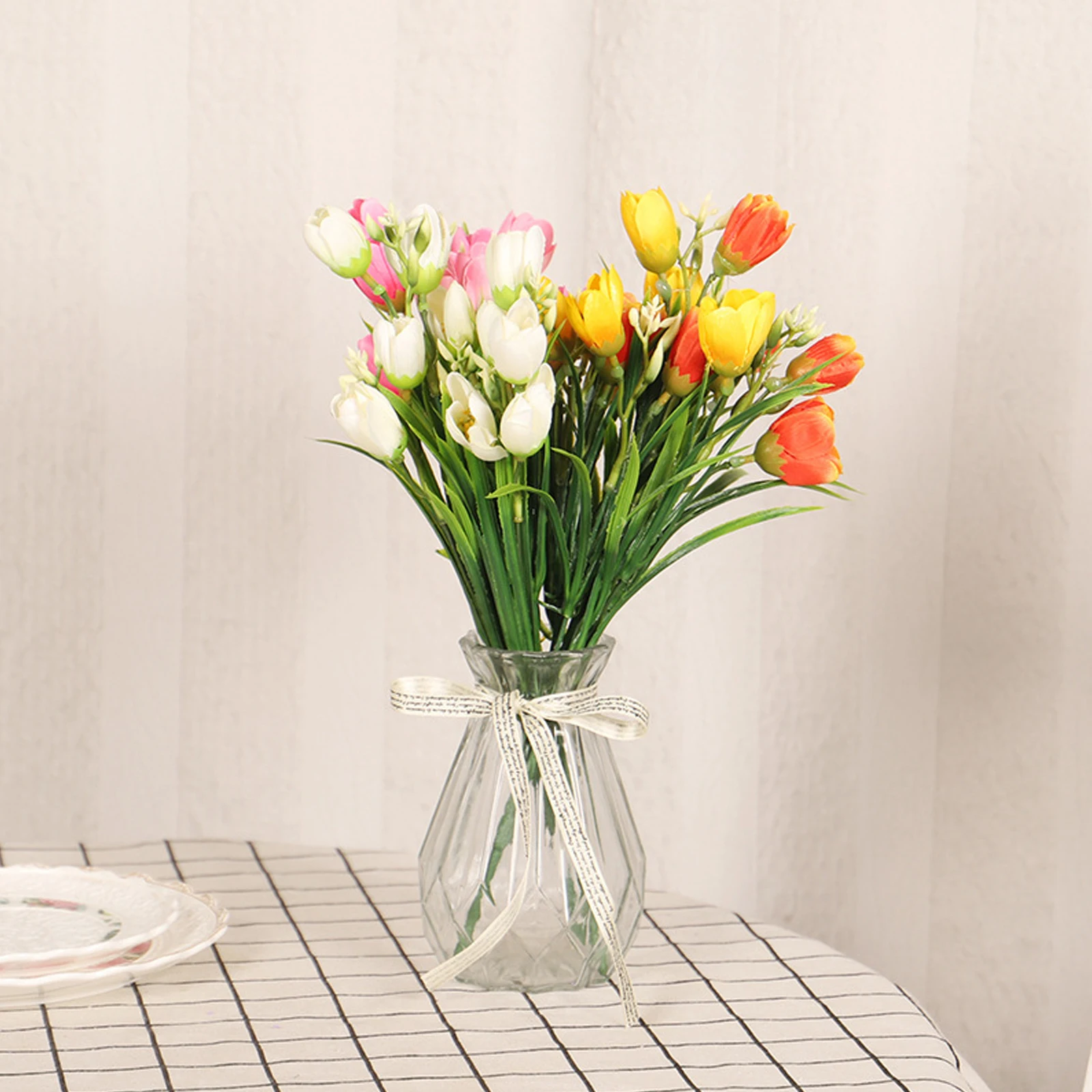 

Tulip Artificial Flower Real Touch Fake Flower for Wedding Decoration Silk Flowers Home Garen Decor Fleurs Artificielles