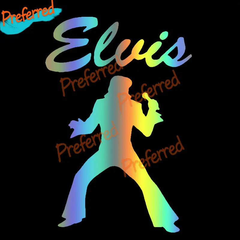 

High Quality Decal Elvis Silhouette Car Sticker Vinyl Decal, Car/truck Ship/Surf Camper /laptop and Toolbox/ Window Bumper