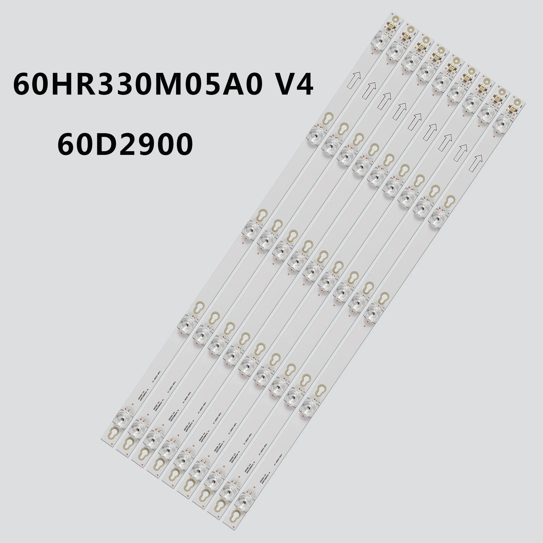 

9pcs/set 5LED LED Backlight Bar For U60V6026 L60P2-UD 60A730U 60U6700C 60D2900 4C-LB6005-HR01J LVU600LG0T5 TOT_60D2900_9X5_3030C