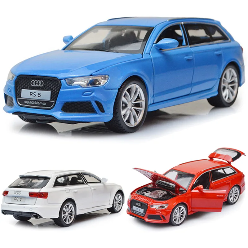 

1:32 Audi RS6 Car Model Alloy Car Die Cast Toy Car Model Pull Back Children's Toy Collectibles Free Shipping